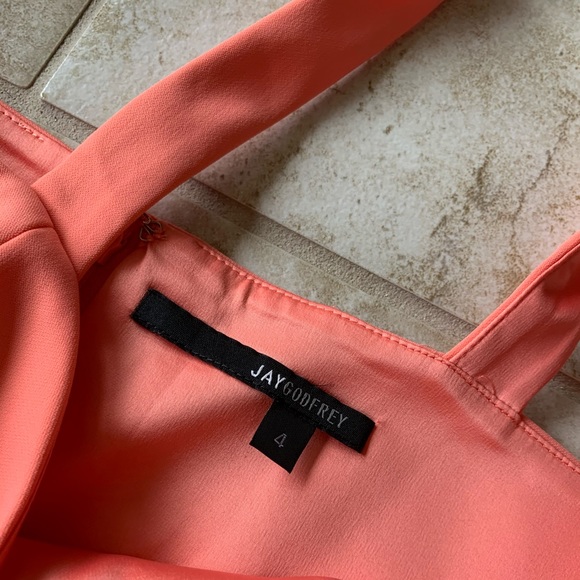 Jay Godfrey creamsicle cut-out mini dress - Picture 5 of 7